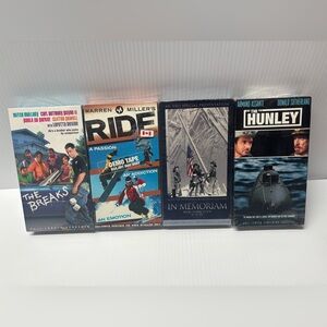 Lot 4 Rare VHS Screening Copies Promo Not For Rental Video Store Screeners RARE